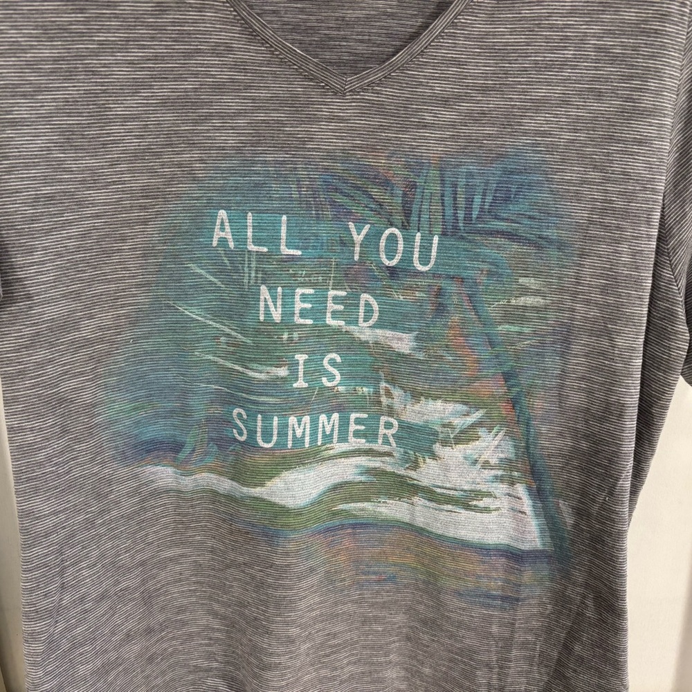 Hanes women’s gray summer shirt 2X - Picture 2 of 5